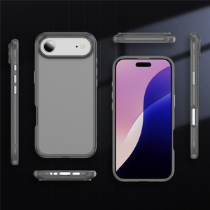 <span class=keywords><strong>Coque</strong></span> de téléphone translucide mate <span class=keywords><strong>antidérapante</strong></span> pour <span class=keywords><strong>iPhone</strong></span> 17 Air 16 Pro 15 14 Plus 13 12 <span class=keywords><strong>11</strong></span> Pro Max TPU Hard PC Silky Skin Cover Shell - Product Image 5