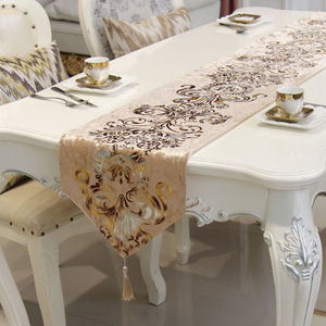 30*275cm 12*108 pulgadas Tamaño personalizado Bienvenido Patrón de flora <span class=keywords><strong>simple</strong></span> Hoja digital Impresión impresa Camino de mesa - Product Image 4