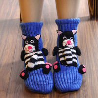 Chaussettes pour filles Design personnalisé Créatif Nouveauté Fou Mignon Kawaii 3D Animaux Drôle Dessin Animé