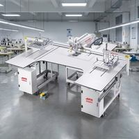 Machine à coudre industrielle multifonctionnelle CNC programmable à lit plat pour modèles de vêtements, avec laser et double moteur, modèle JTK8F-90AJWW