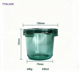 وعاء زجاجي سلطة ملون كهرماني لفرن الميكروويف - Product Image 6