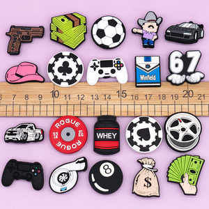 Dijes de PVC 2D con Logotipo Personalizado, Diseño Vintage Western, Estilo Cowboy, para Decoración de Zapatos, Marca <span class=keywords><strong>Lilu</strong></span>, Venta al Por Mayor - Product Image 4