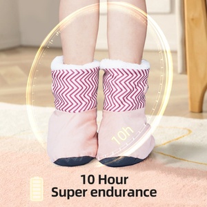 Portable Graphene Electric <b>Heated</b> Foot Warmers Women Snow Boots for Bedroom RV & Outdoor Use Electrically <b>Heated</b> Shoes - Product Image 6
