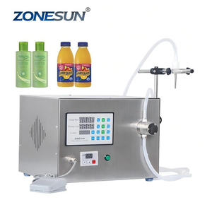 ZONESUN pompe magnétique boisson parfum eau jus Pigment huile essentielle encre liquide aquarelle bouteille ronde Machine de remplissage - Product Image 1