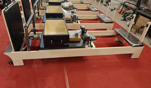 Máquina de cama de Yoga de media polea torre de reformador de Pilates de madera comercial con pista completa medio trapecio - Product Image 6