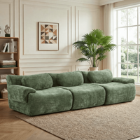 USA Lager Kostenloser Versand Wohnzimmermöbel Nephele Wellenförmiges Sektionalsofa Komprimiertes Modulares Sofa