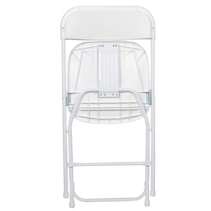Sillas Plegables de Plástico Blancas Modernas de Alta Calidad Morezhome con Protección UV para Bodas en Interiores y Exteriores - Product Image 5