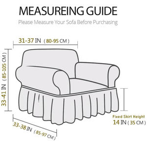 Funda de Sofá Elástica Jacquard, Estilo Europeo y Americano, Diseño Floral con Falda Engrosada - Product Image 2