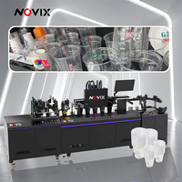 Impresora UV Digital de Doble Impresión a Todo Color Renovix Industrial de Una Sola Pasada con Tinta UV para Vasos de Plástico
