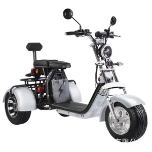 Nouveau Design Citycoco 2022 Trottinettes Électriques Adultes à <span class=keywords><strong>3</strong></span> <span class=keywords><strong>Roues</strong></span> 1500W 2000W 3000W avec <span class=keywords><strong>Batterie</strong></span> <span class=keywords><strong>Amovible</strong></span> - Product Image 3