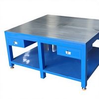 Banc de travail robuste pour monteurs avec tiroirs épaissis en acier, dimensions personnalisables, modèle 02237 (personnalisation possible)
