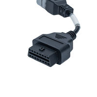 Cable de Diagnóstico para Motocicleta IP67 Impermeable de 6 Pines a OBD2, 12V, 30cm de Longitud, para Reparación de Motocicletas