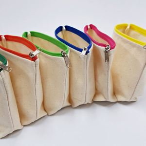 Custom Cotton <b>Cosmetic</b> Pouch Bag Ladies Canvas Storage for Bags Travel Accessory Zip Makeup <b>Organizer</b> Eco-friendly Fashion - Product Image 3
