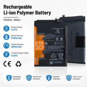 For Xiaomi BN62 Li-Polymer <b>Battery</b> Pack 5900mAh 3.87V Rechargeable <b>Mobile</b> Phone <b>Battery</b> Made in China - Product Image 5