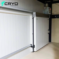 Chambre froide industrielle modulaire de 100 mm en panneaux PU, nouvelle solution économe en énergie pour le stockage de viande congelée et de fruits de mer