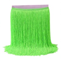 Frange à pampilles en nylon double fil soyeux de 20 cm (8 po) pour rideaux, robes et textiles de maison – Vente en gros