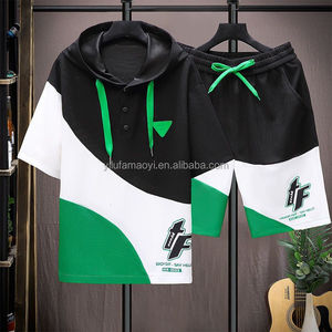 2024 Kurze Sets für Herren, Lässige Sommerkleidung, Herren Zweiteiler, Sportanzüge für Männer, Hemden und Shorts, Herrensets für das Fitnessstudio - Product Image 4