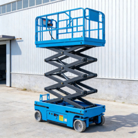Plateforme de travail aérienne mobile hydraulique autopropulsée à commande électrique, type nacelle à ciseaux