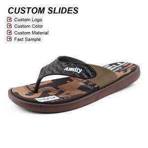 OLICOM Commande en gros Logo personnalisé Fabrication directe Mode Tongs pour hommes avec soutien de la voûte plantaire Semelle en EVA Antidérapante Tongs de plage - Product Image 2