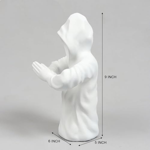 Sculpture Moderne en Résine Noir et Blanc, Grande Figurine Décorative pour Salon et Maison - Product Image 3