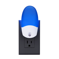 Veilleuse LED à changement de couleur à capteur de lumière à économie d'énergie avec prise EU US pour maison intelligente