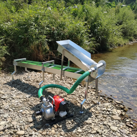 Mini-machine portable de traitement de l'or pour la récupération des fines particules d'or alluvionnaire de rivière, avec bac de lavage et moteur PLC haute performance