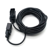 Alta calidad OBDII 16 pines macho a DB9 RS232 hembra Cable de extensión de diagnóstico de coche camión Dashcam Cable herramientas de diagnóstico OBD2 Cable