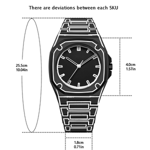 Personalized OEM ODM <b>Watch</b> Custom Fashion Brand Simple Casual Business Polycarbonate Square Black <b>Arabic</b> Quartz <b>Watch</b> for Men - Product Image 3