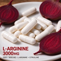 Capsules de L-Arginine 3000mg OEM ODM Marque Privée Vente en Gros Haute Qualité Stock Disponible Acide Aminé Énergie pour l'Entraînement et les Protéines