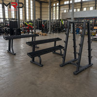 Support de rangement pour haltères à un seul niveau, organisateur de poids libres, accessoire de sécurité pour l'entraînement en force à domicile, en salle de sport ou en club de santé