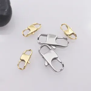 Factory Wholesale high quality gold stainless steel jewelry clasps lobster clasp 18 22 25mm