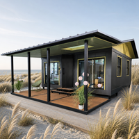 Maison préfabriquée en conteneur de 20 pieds, cabane modulaire isolée pour jardin, maison d'hôtes, bureau, studio
