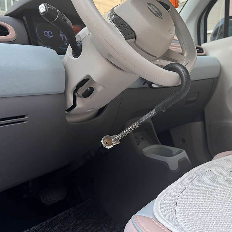 Haodele AK218 Heavy Duty Vehicle Safety Rotary Adjustable Universal Anti-Theft Clamp Steering Wheel