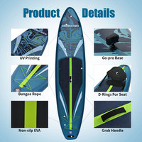 TIDETREK 350*83*15cm Planche de paddle gonflable tout usage en PVC personnalisée, planche de paddle portable, planche de surf, paddle surf