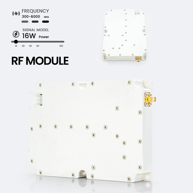 RF Module Lora Anti-drone Module 16W 300-6000MHz Wideband LoRa Module UAV Activity Detection Unit Public Safety Event Protection