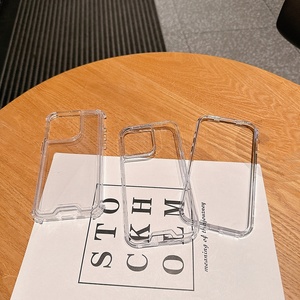 Gscase 360 Trường Hợp Chất Lượng Cao Chống Sốc 3 Trong 1 Điện Thoại Trong Suốt Trường Hợp Ptu + PC Rõ Ràng Trường Hợp Điện Thoại Cho <span class=keywords><strong>Iphone</strong></span> 15 Pro Max - Product Image 2