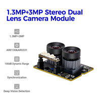 Module de caméra binoculaire stéréo synchronisée Hampo 003-0446-B 3MP AR0130 AR0331 WDR 30fps avec compression MJPG/YUV et mise au point fixe
