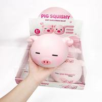 Nouveauté : Adorable cochon rose géant à presser – Jouet sensoriel anti-stress doux et moelleux – Cadeau de fête