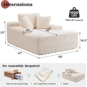 Canapé convertible moderne ODM, canapé multifonctionnel personnalisé, canapé-lit pliable, matelas en mousse haute densité - Product Image 5
