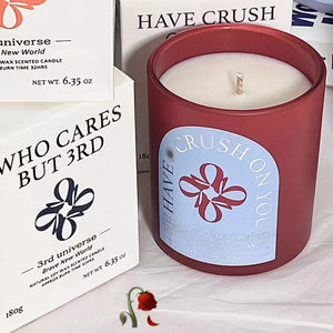 ملونة بالجملة أرجواني رمادي أزرق أحمر بلوري واضح التسامي الفراغات الصغيرة Tealight مع غطاء خشبي - Product Image 2