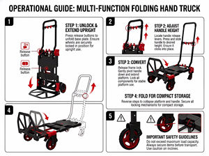 Carretilla de Mano Portátil Gliway OEM, Carro Multifuncional para Almacén, Entrega a Domicilio y Camping - Product Image 4