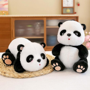 Jouets en peluche <span class=keywords><strong>panda</strong></span> noir et blanc aux grands <span class=keywords><strong>yeux</strong></span> personnalisés, style chinois, pour enfants, cadeaux d'anniversaire, peluche <span class=keywords><strong>panda</strong></span> personnalisée - Product Image 3