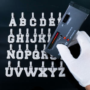 Joyería Hip Hop al por Mayor, Colgante de Letra Inicial A-Z con Incrustaciones de Diamantes VVS y Moissanita en Plata de Ley 925 para Hombre con Cadena - Product Image 2