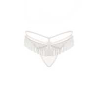 Culotte érotique sexy pour femme, style français, design à pompons, luxe léger, pour le commerce international, string perlé, avec chaîne décorative