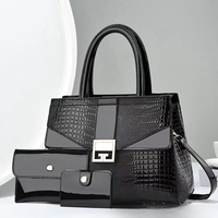 Meilleures Ventes : Sacs à Main de Luxe Classiques pour Femme, Sacs Tendance en Cuir Brillant avec Portefeuille, Grande Pochette Style Européen