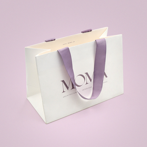 Borsa di Lusso Personalizzata in Carta Kraft Ecologica per Abbigliamento con Manici di Design per Shopping e Confezioni Regalo - Product Image 2