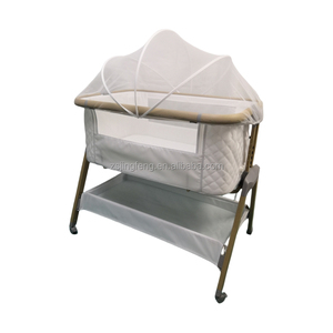 2025 Xu Hướng Mới Bé Bassinet Cánh Tay Cơ Khí Xuất hiện Bên Co-Ngủ Giường Cho Bé Xách Tay Sang Trọng Trẻ Sơ Sinh Bé Cạnh Giường Ngủ Giường Cũi - Product Image 2