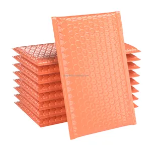 4x8 Orange Bubble Mailers Bag Thick Shipping Envelope For Packing Delivery Express Plastic Package Wrap Pouch Bubble Mailers