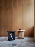 Table basse moderne en bois massif pour salon, design amovible, finition noire, durable, garantie 1 an