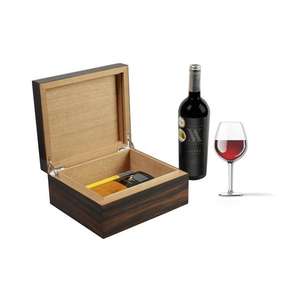 Boîte à cigares de luxe en bois laqué de style américain, personnalisée OEM de haute qualité - Product Image 5